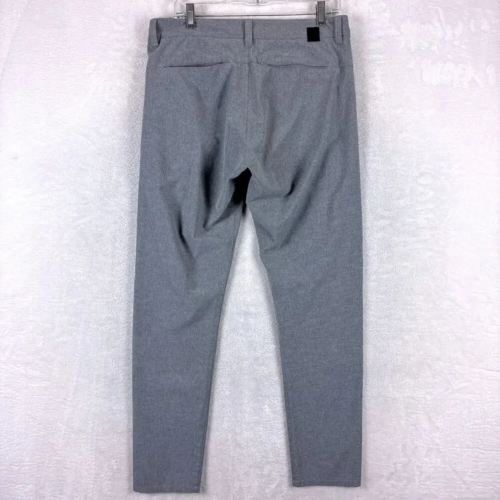 Vuori Pants Mens 32 Gray Aim Chino Performance Preppy Travel Golf Summer